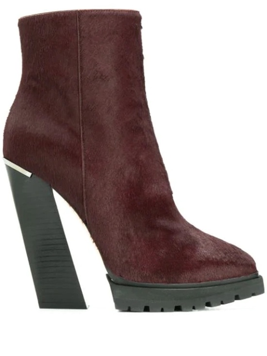 Jimmy Choo Shoes - Jimmy Choo Madra 130 Pony Hair Boots – Bordeaux EU36 / US6
